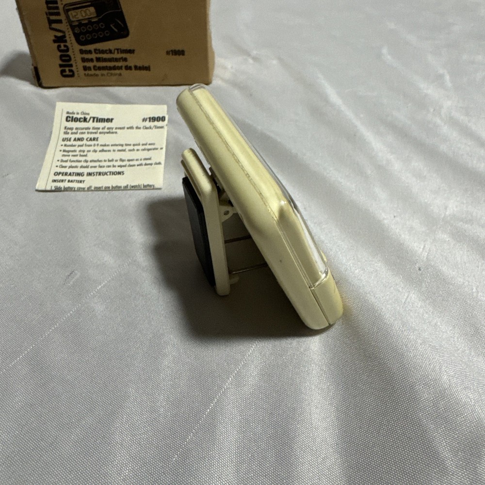 Retired The Pampered Chef # 1900 Digital Kitchen Clock Timer Tested/Working