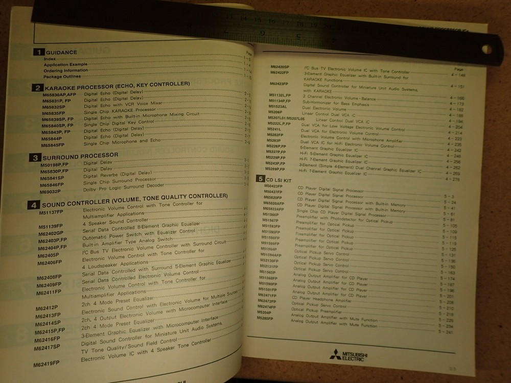 Mitsubishi 1995 Sound Processor ICs Data Book