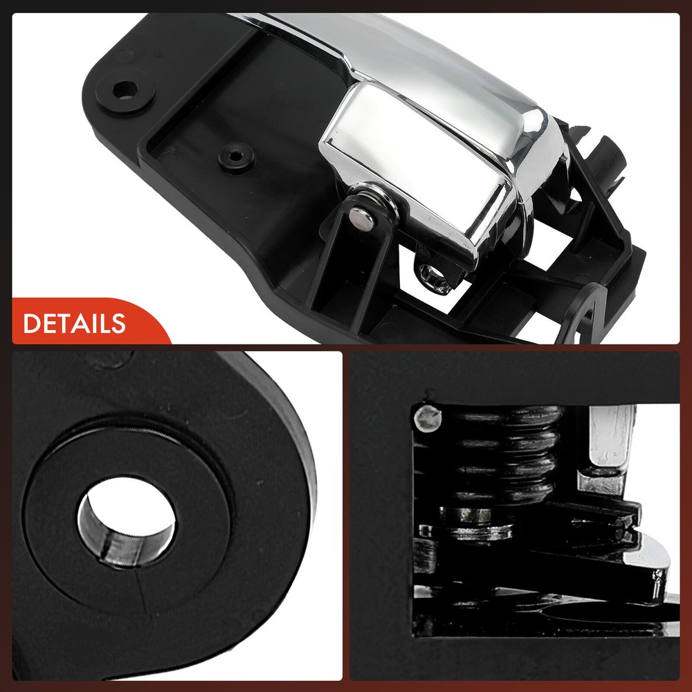 Front LH Driver Chrome Black Interior Door Handle for Lincoln LS 2000 2001 2002