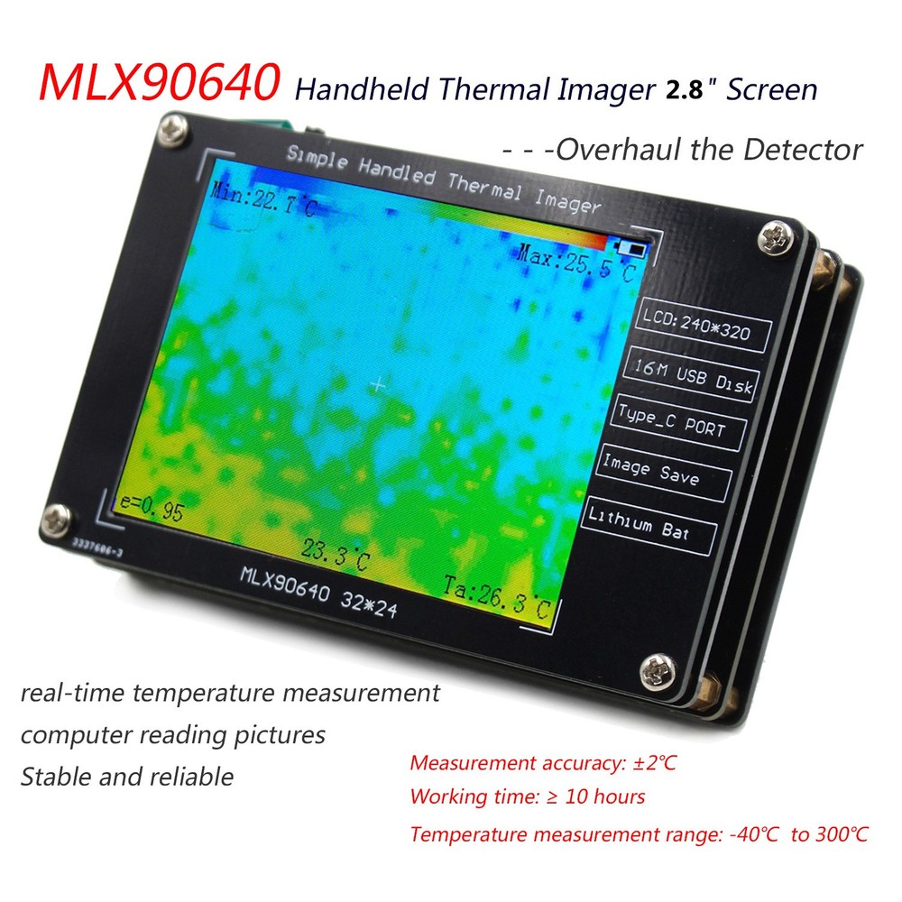 Digital Handheld Infrared Thermal Temperature Imager Camera Heating -40℃-300℃