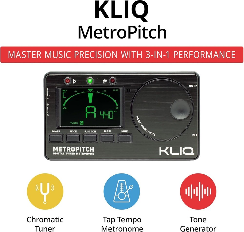 Digital Guitar Violin Ukulele Tuner Metronome