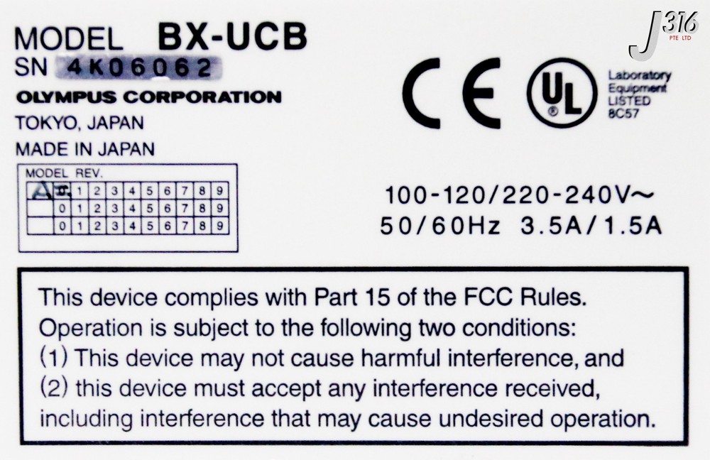 38238 OLYMPUS MICROSCOPE CONTROLLER BOX BX-UCB