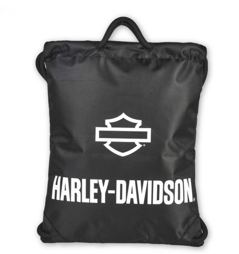 Harley Davidson Rugged High Density Quick Draw Polyester Backpack Black 98667