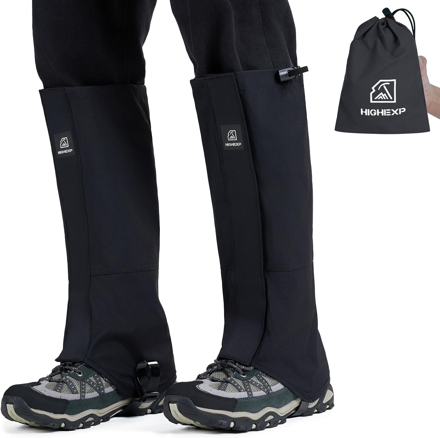 Leg Gaiters 100% Waterproof Adjustable Shoe Snow Boot Guard Gators for Hiking Sh