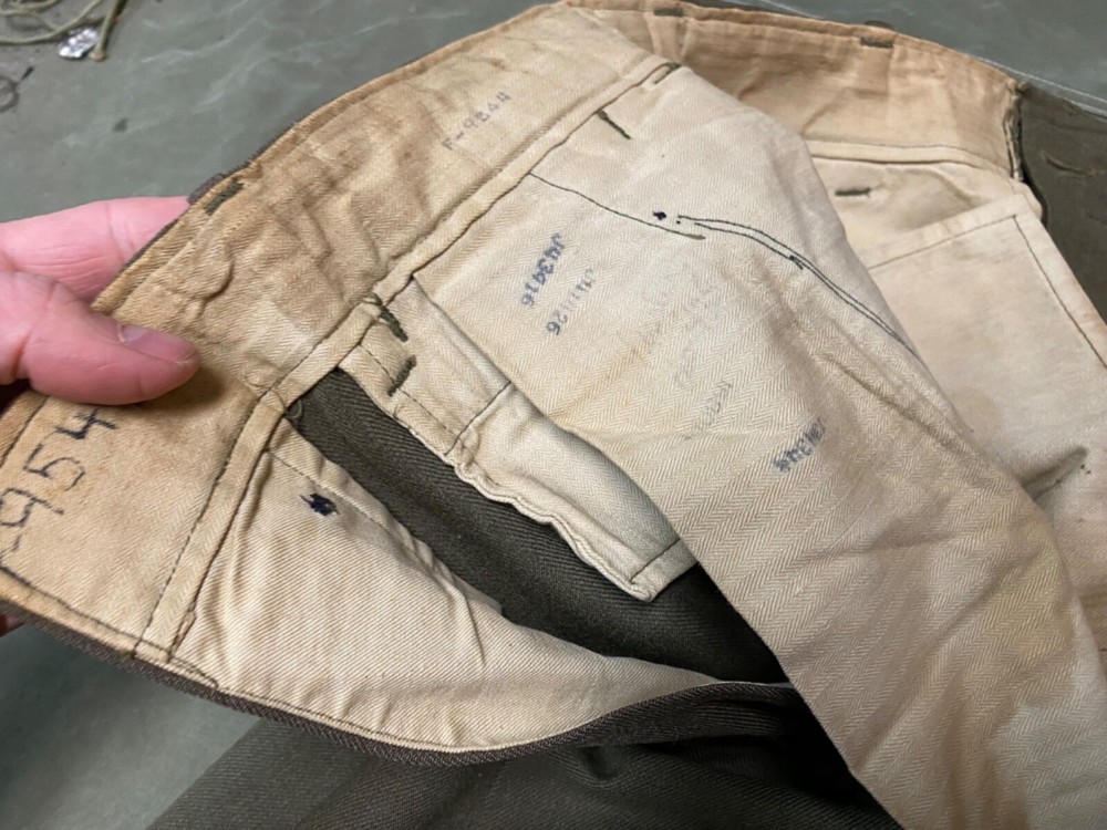ORIGINAL WWII US ARMY M1944 WOOL COMBAT FIELD TROUSERS- SMALL 32 WAIST