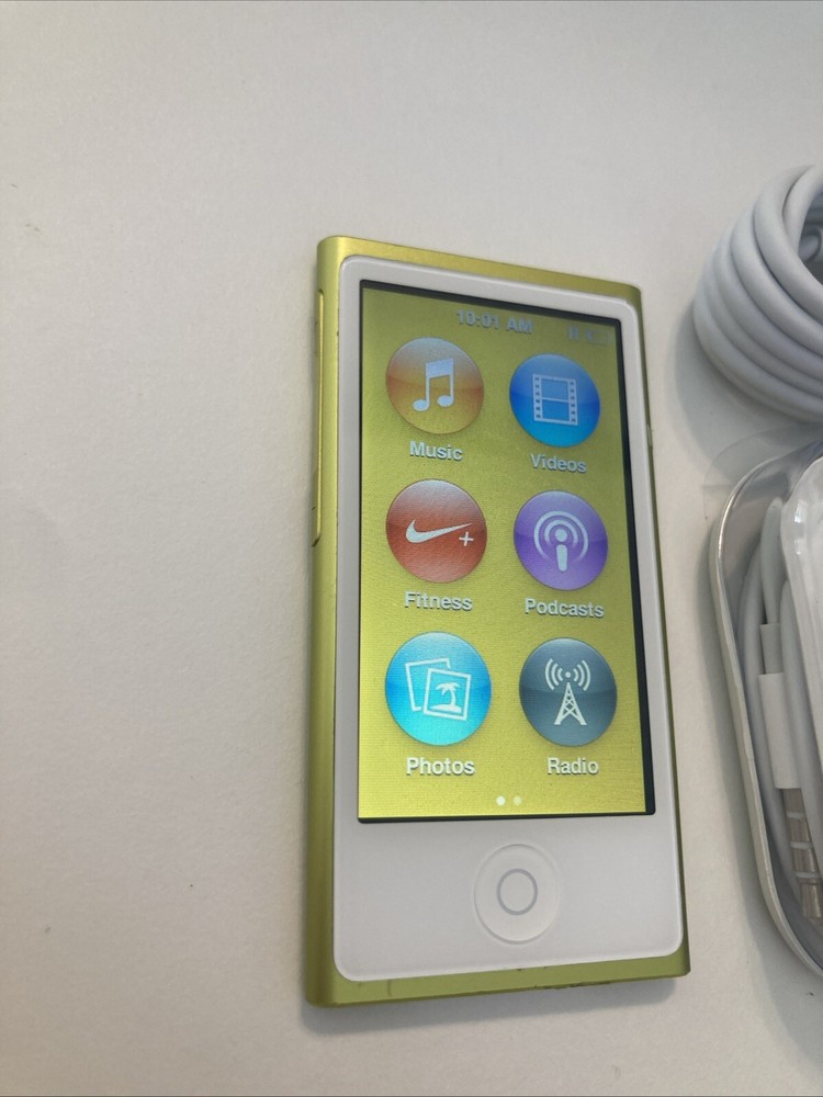 ipod nano ipod 7th generation yellow. New Battery Installed.