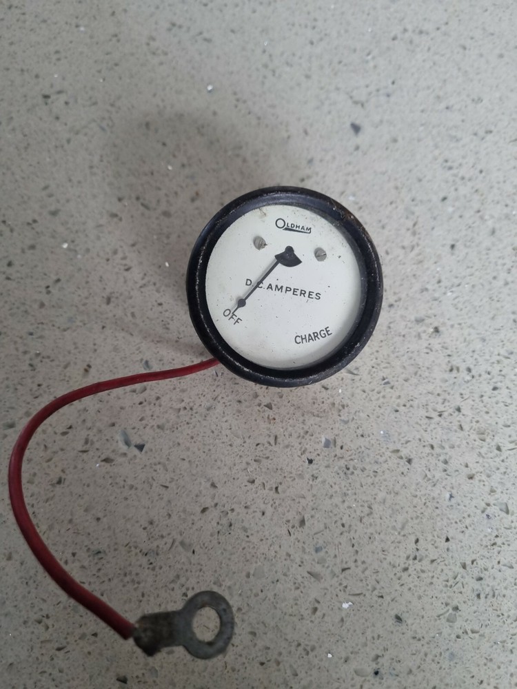 Vintage Oldham Amperes Meter