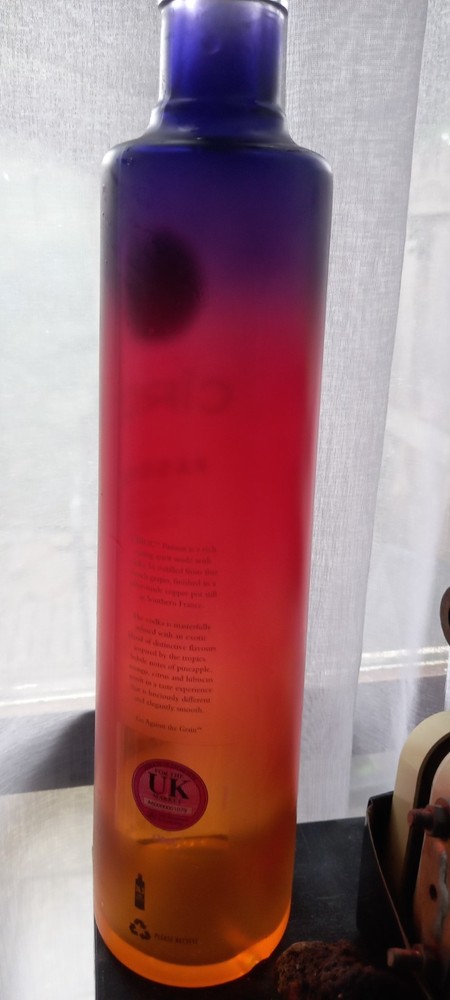 Ciroc passion vodka empty bottle 70cl Rare upcycle crafts