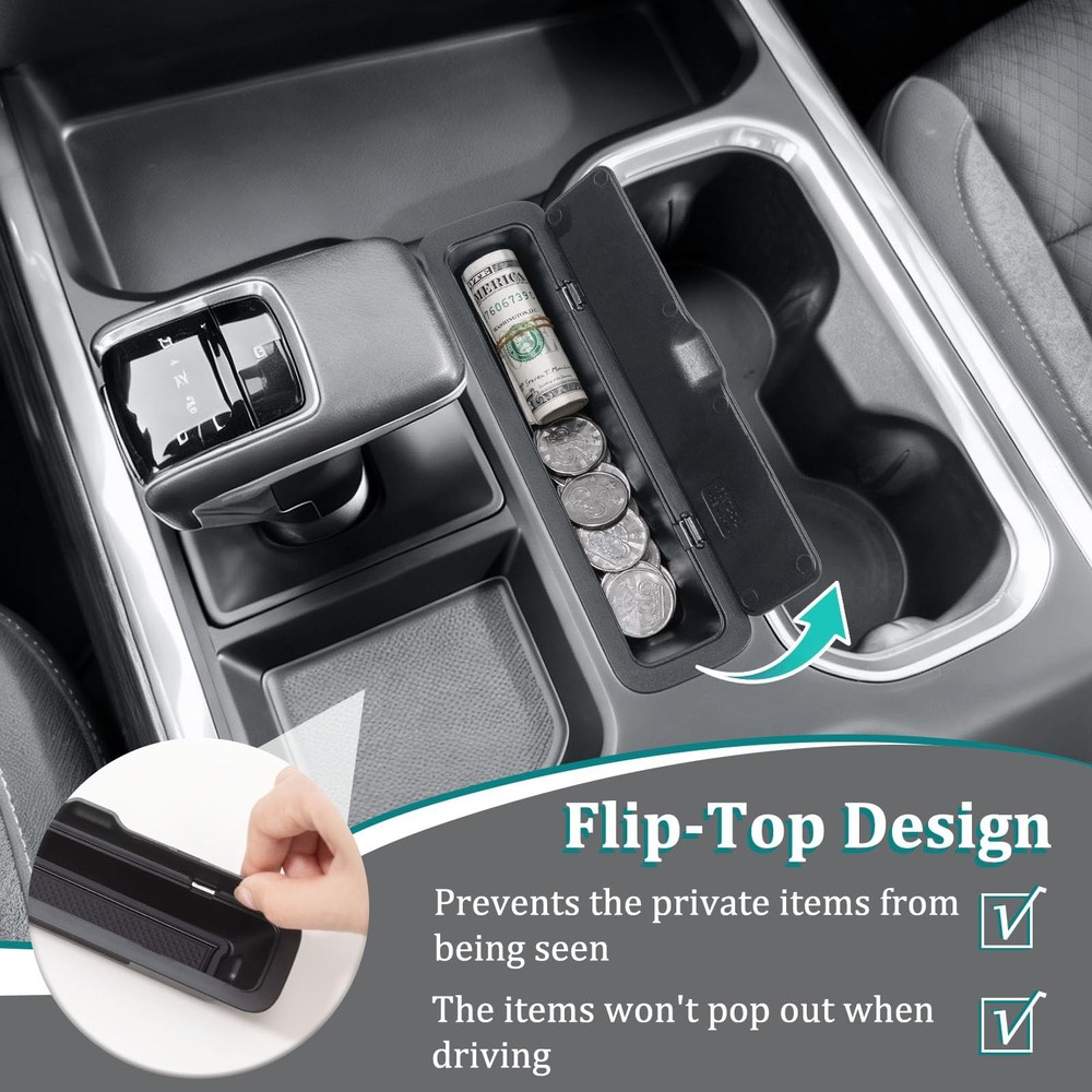 TOPINSTALL Hidden Storage Box Compatible with 2023-2026 Console