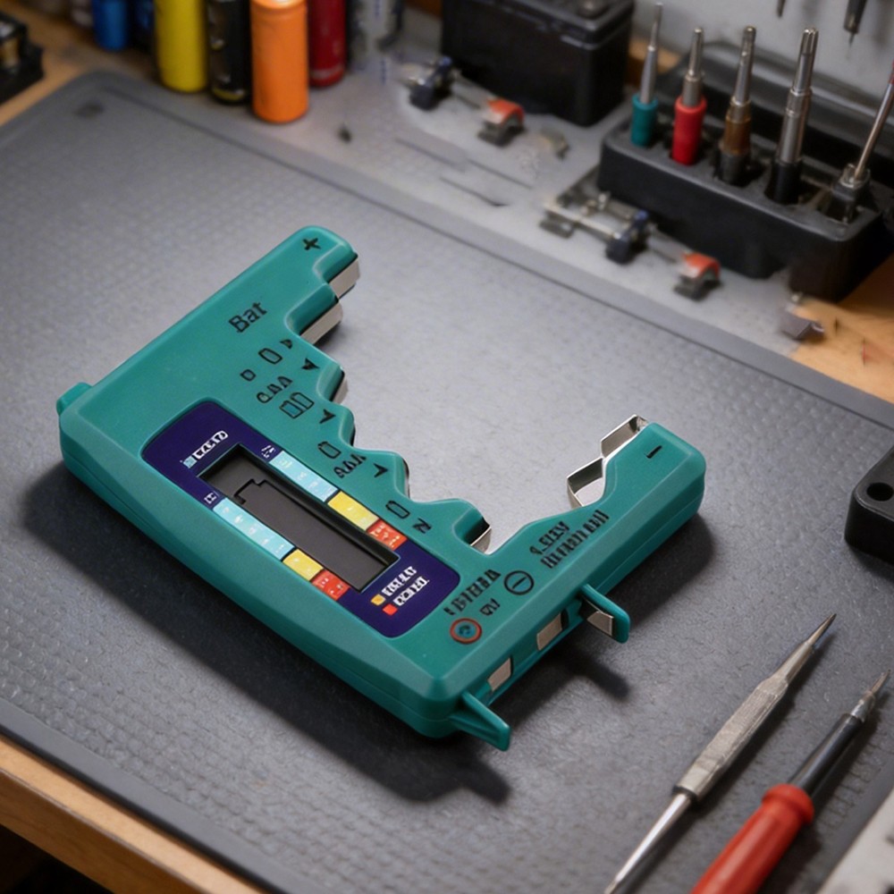 Handheld Battery Tester with LCD for AA AAA C D N and 9V Battery Testing