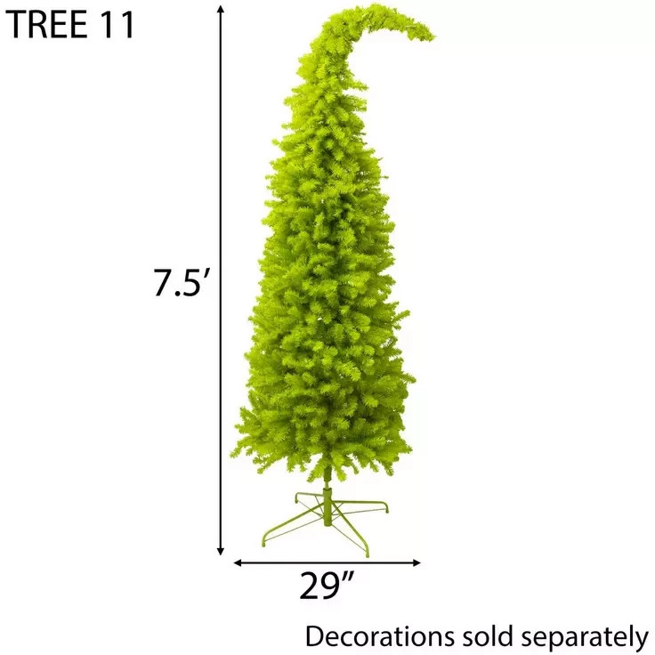 **VIRAL**Pre-Lit Christmas Tree - 7.5 ft GRINCH TREE