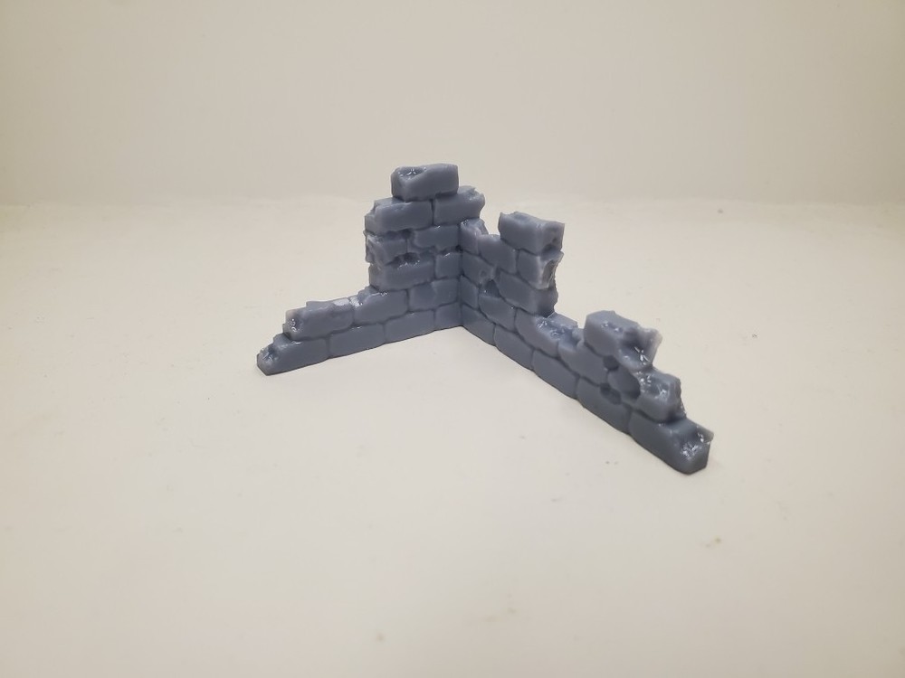 Custom Wargame Tabletop Terrain Broken Walls 2.0