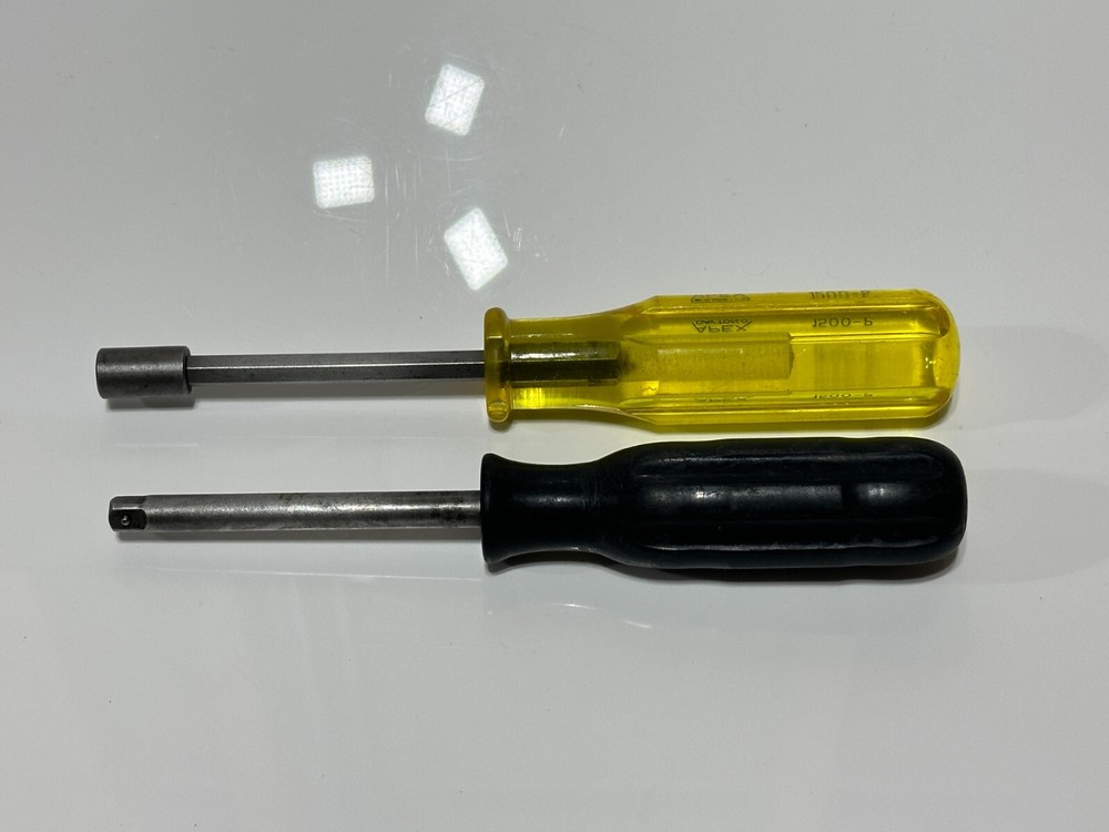 Apex USA 2pc 1/4" Drive Socket Spinner Handle & 1500-P Screwdriver Bit Holder