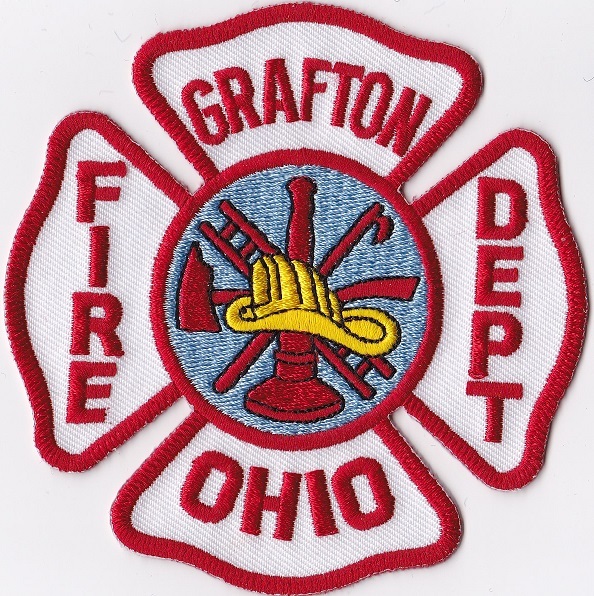 Grafton Fire Dept. OH Firefighter Patch NEW!!