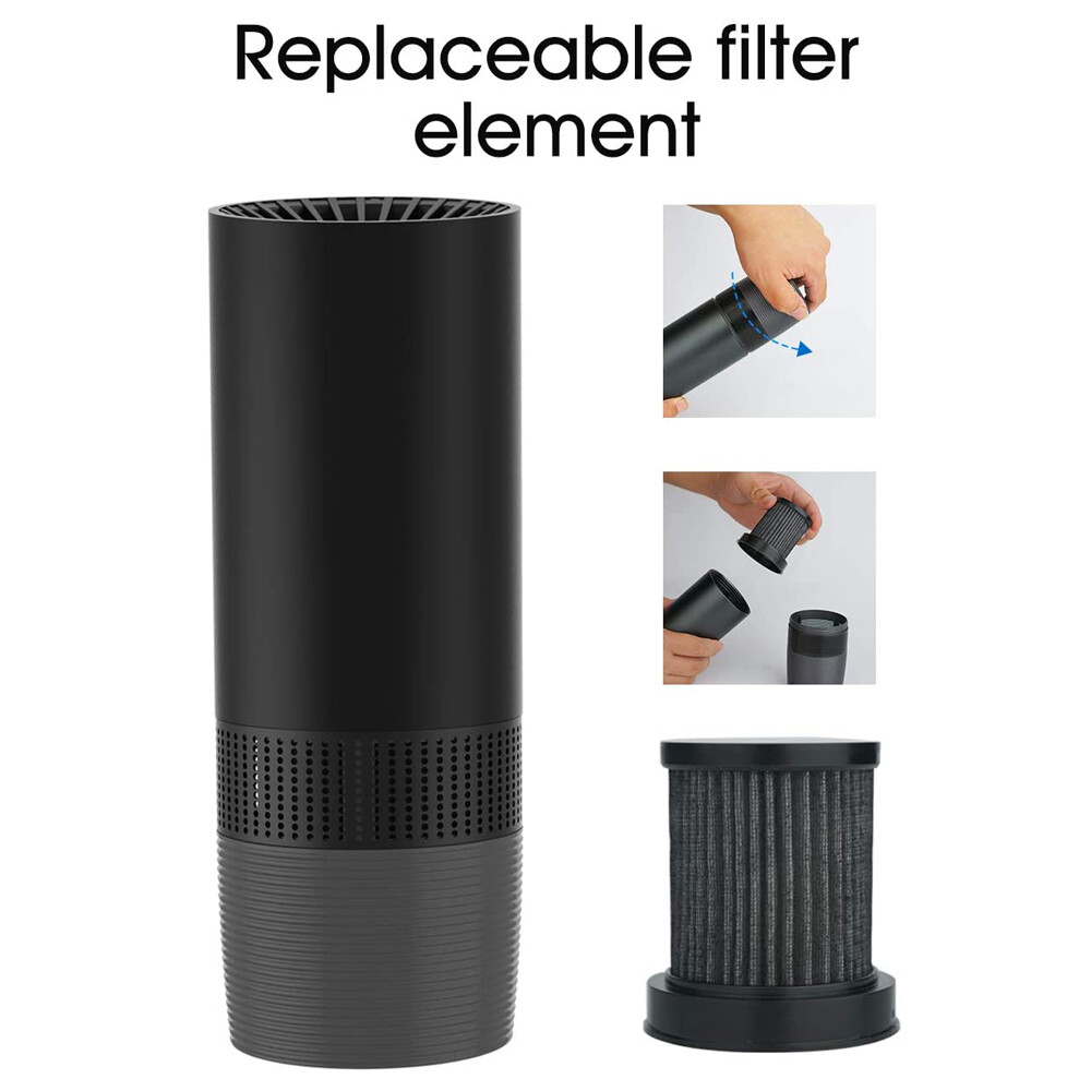 Air Cleaner for Car Office Bedroom Smoke,Dust Odor Eliminator,HEPA Air Purifier