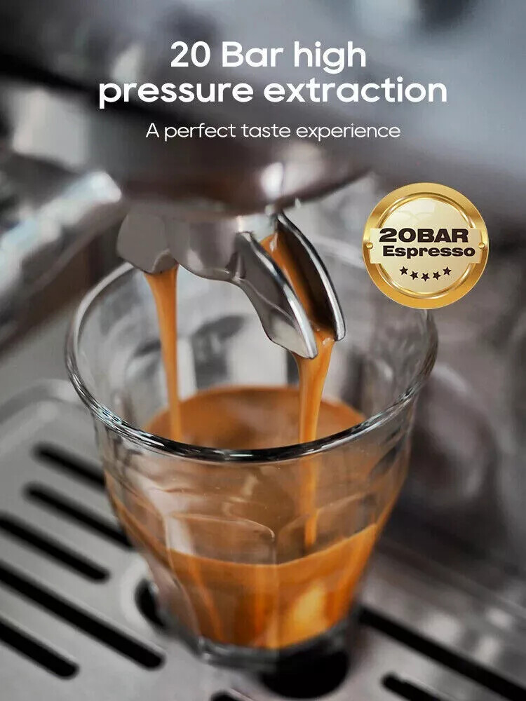 HiBREW H10A Semi Automatic Espresso Machine with 20 Bar Adjustable Temperature
