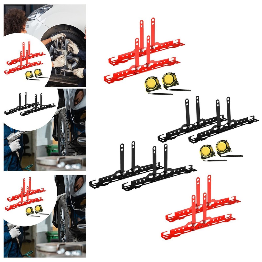 2Pcs Heavy Duty Wheel Alignment Tools Parts Space Saving Professional Alignment