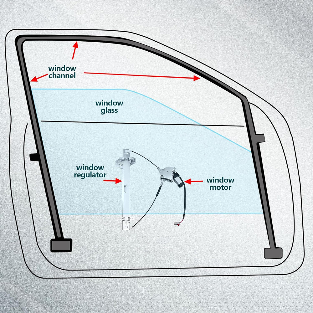 2003-2011 Honda Element Front Right Power Window Regulator–Compatible