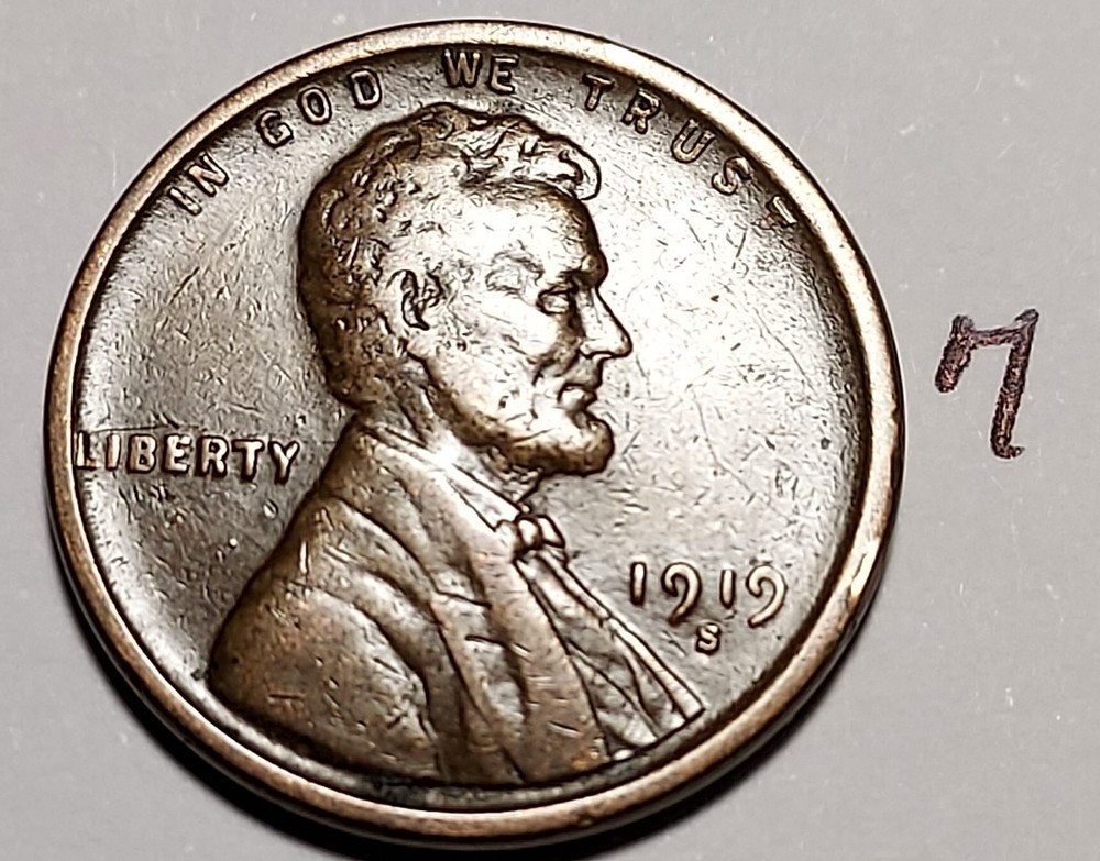 1919-S Lincoln Wheat Cent #7
