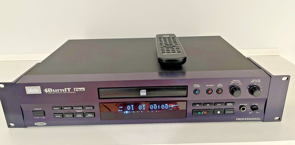 HHB BurnIT CDR830 Plus Professional Compact Disc Recorder W/Rack Mounts & Remote