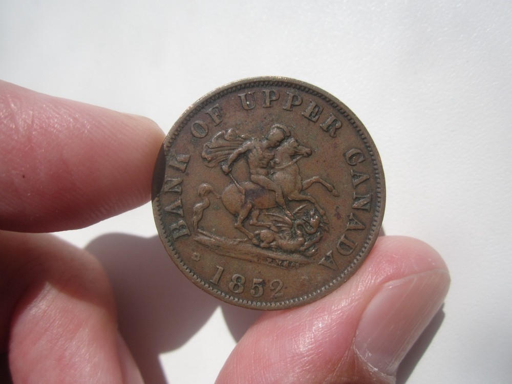 1852 UPPER CANADA HALF PENNY
