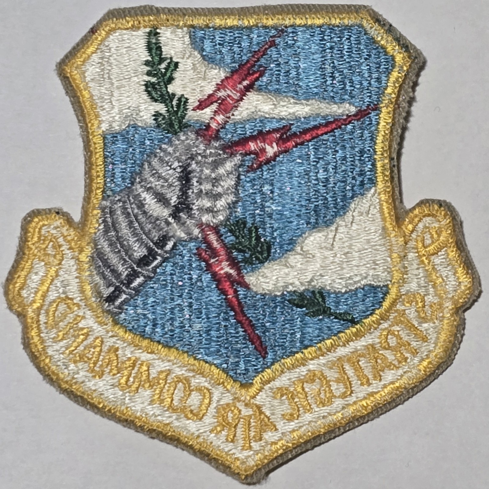 USAF AIR FORCE STRATEGIC AIR COMMAND SAC PATCH 1970s COLOR OBSOLETE 3" VTG ORIG