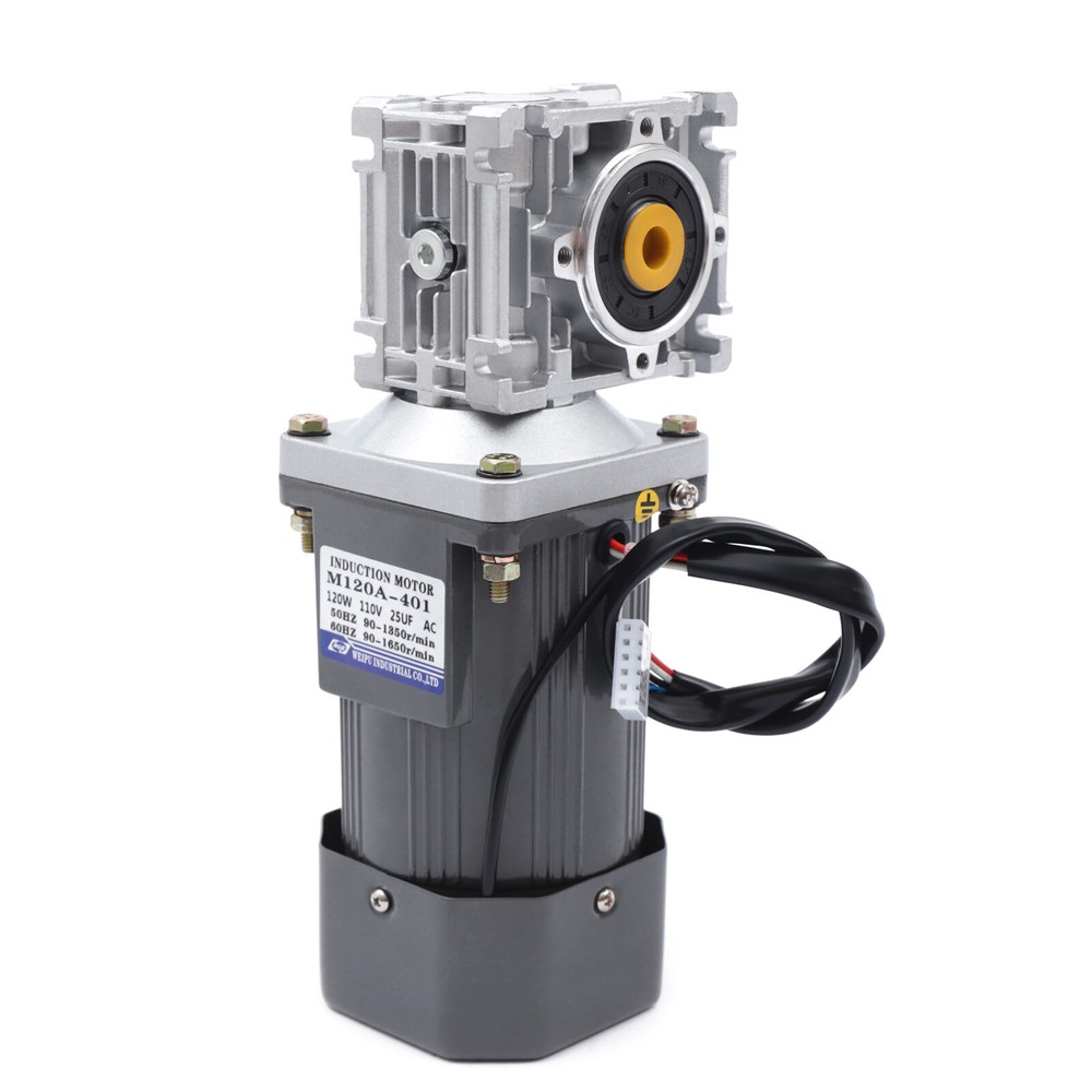 Speed Adjustable Gear Motor And Speed Governor Set Convenient Vertical Output