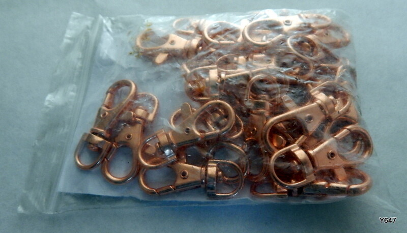 25 Pack Abbeytops Copper 37mm Lobster Clips
