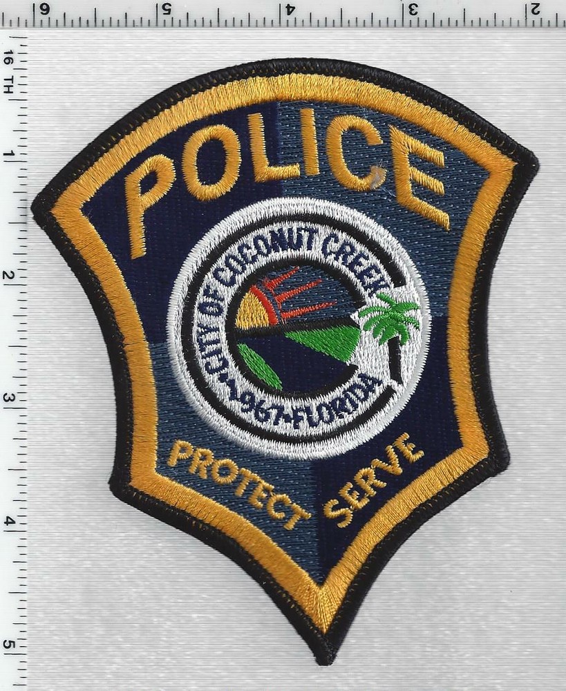 Coconut Creek Police "Protect - Serve" (Florida) 1st Issue Shoulder Patch