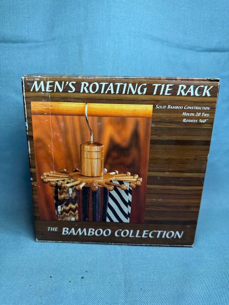 Rotating Tie Rack, The Bamboo Collection