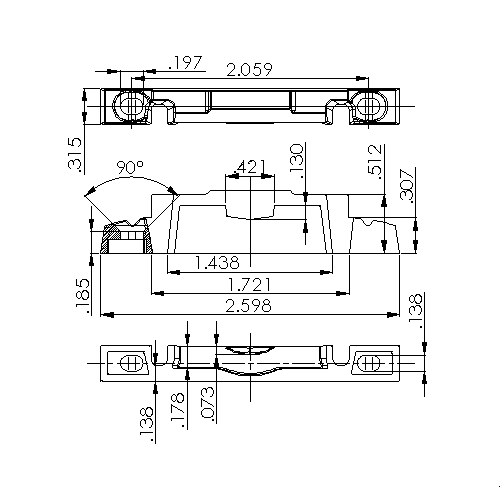 Window Sash Keeper 8500WHITE
