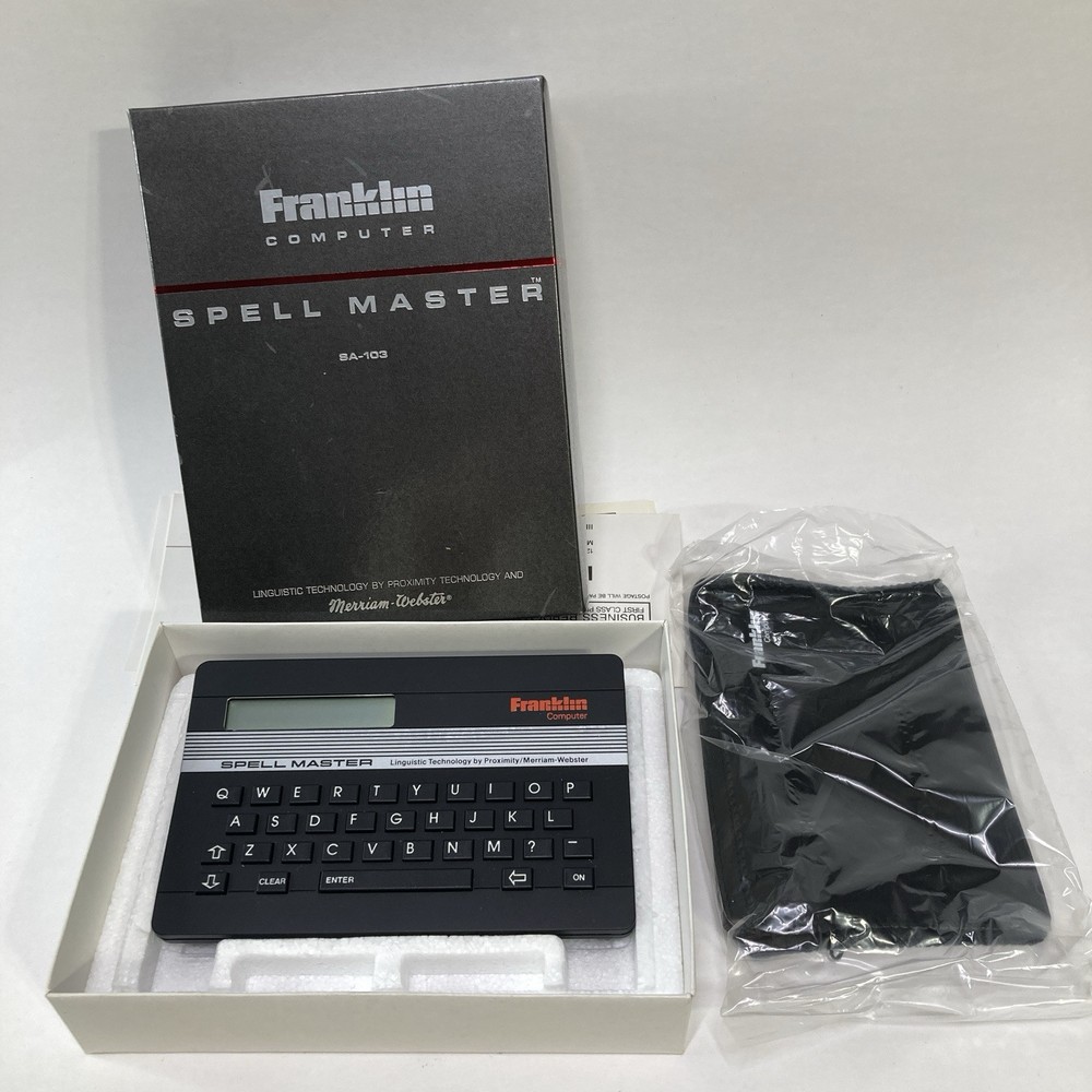 Franklin Computer Spell Master SA-103 NEW Linguistic Technology Lexicon 80,000
