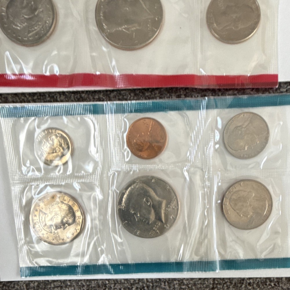 US Mint Uncirculated Coin Sets 1978 1979 1980 1981 Complete Set Multicolor