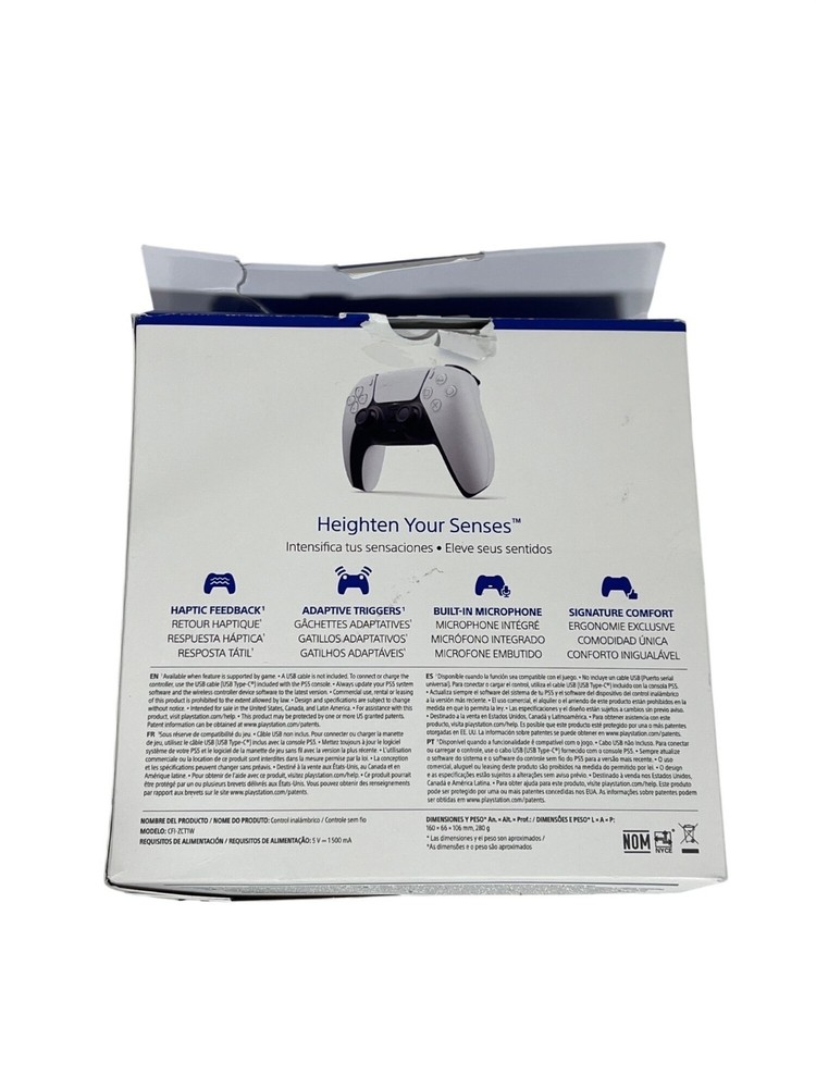 Playstation5 Dualsense Wireless Controller White - New, Open Box