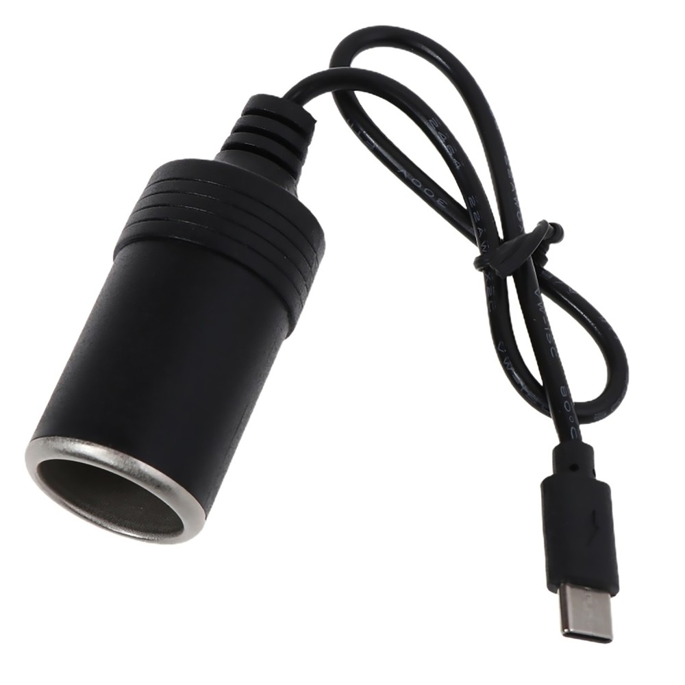 USB-C Type To Car Cigarette Lighter Socket Converter Adapter Plug 45W PD charger