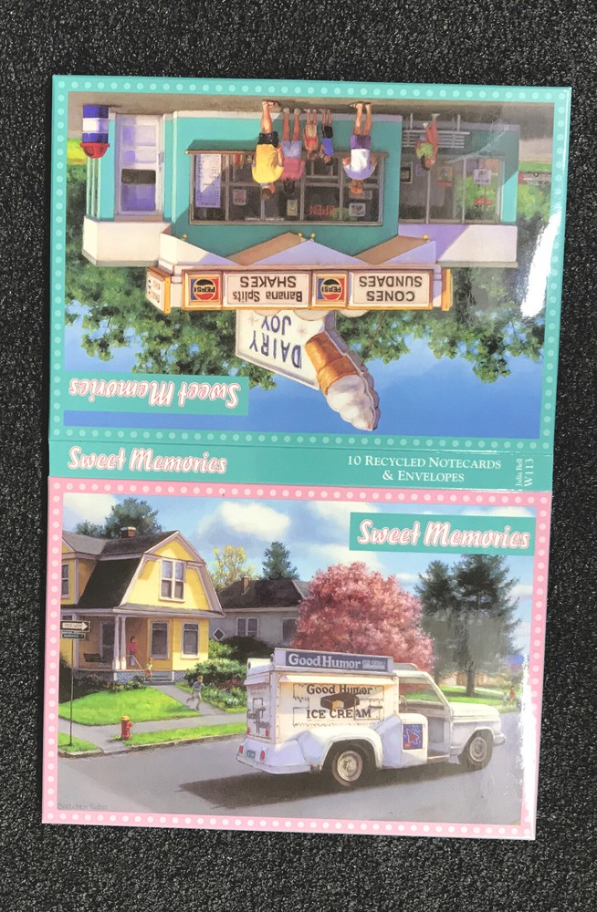 Julia Bell “Sweet Memories” Note Cards 2 Patterns 5 Each New