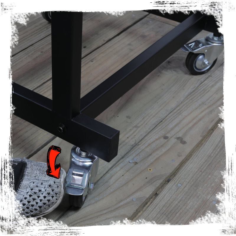 Rack Mount Cart Stand Rolling Studio Mixer Gear Pro Audio IT Server Holder Case