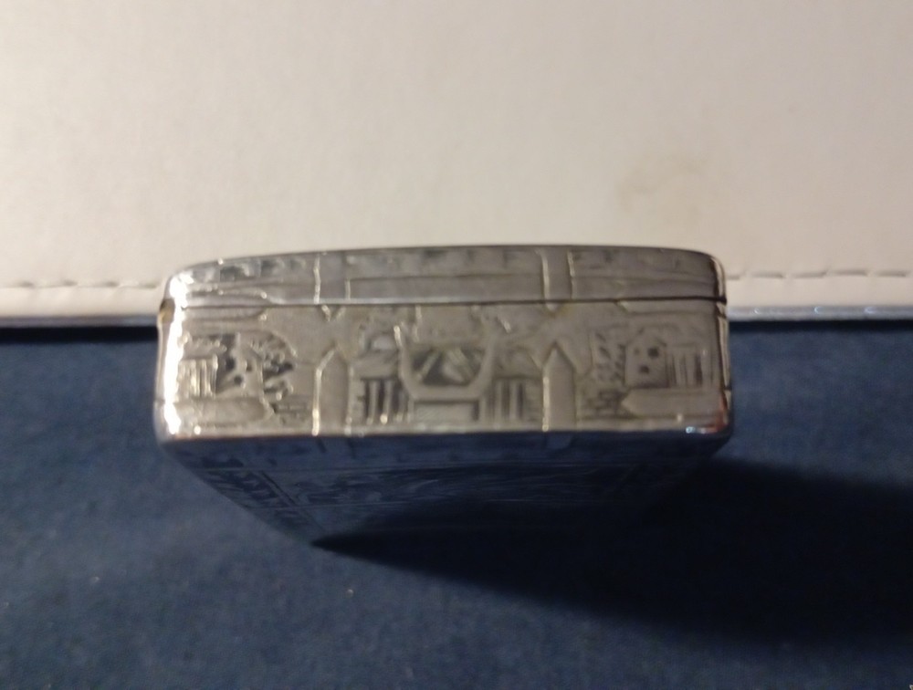 Solid Silver Russian Snuffbox 1820,St Petersburg, Hallmarked.