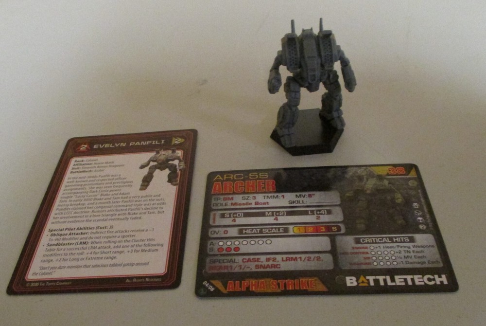 Battletech Miniature - Catalyst Game Labs - Select Miniature with 2 Cards