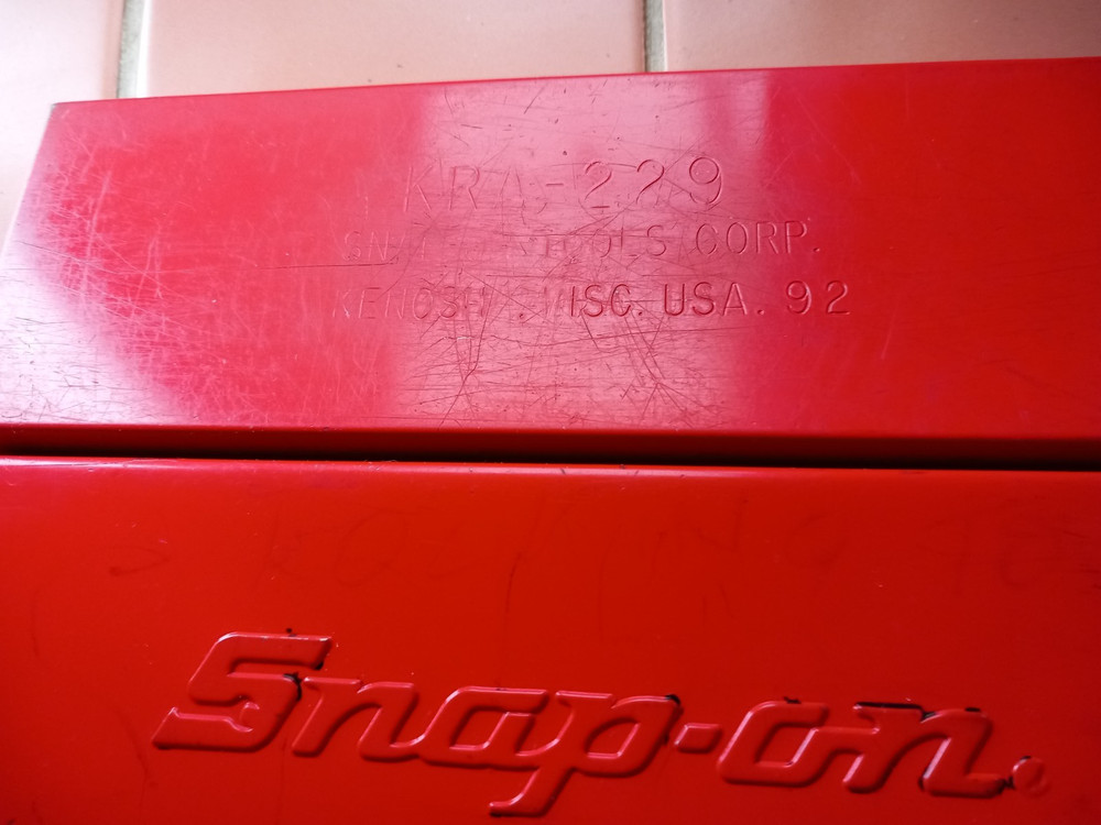 Vintage SNAP-ON KRA-229 Tool Metal Box Empty