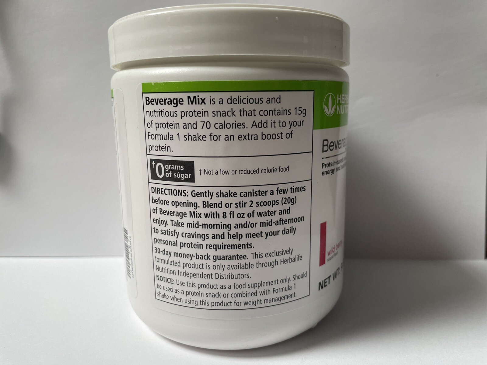 Herbalife Beverage Mix Wild Berry ,Protein-Based Snack For Energy And Nutrition