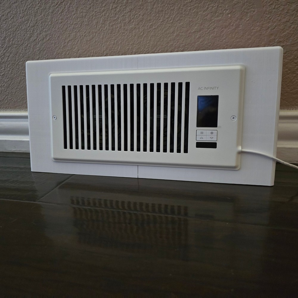 Smart Vent / Booster Fan Adapter for Baseboard Diffusers | Optimize HVAC Airflow