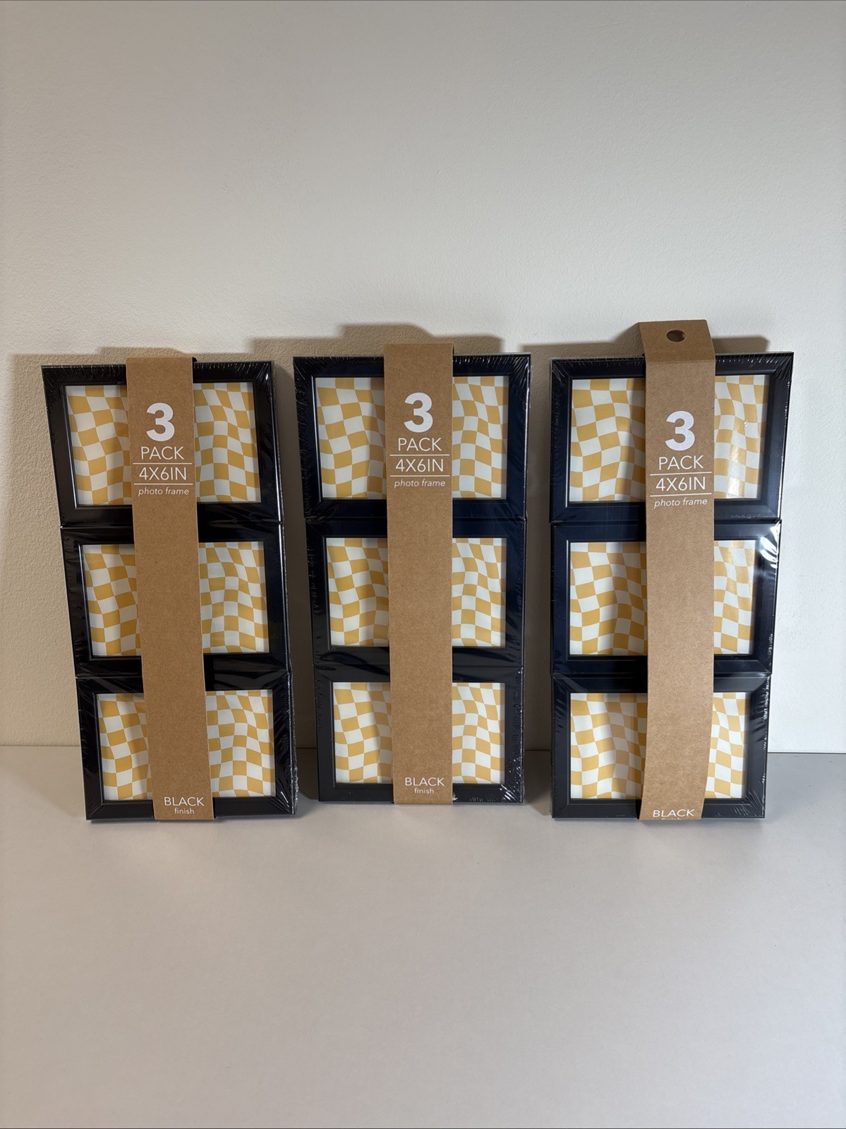 Harbortown 4x6in Mini Frames Black 3pk - Lot Of 3 (9 Total)