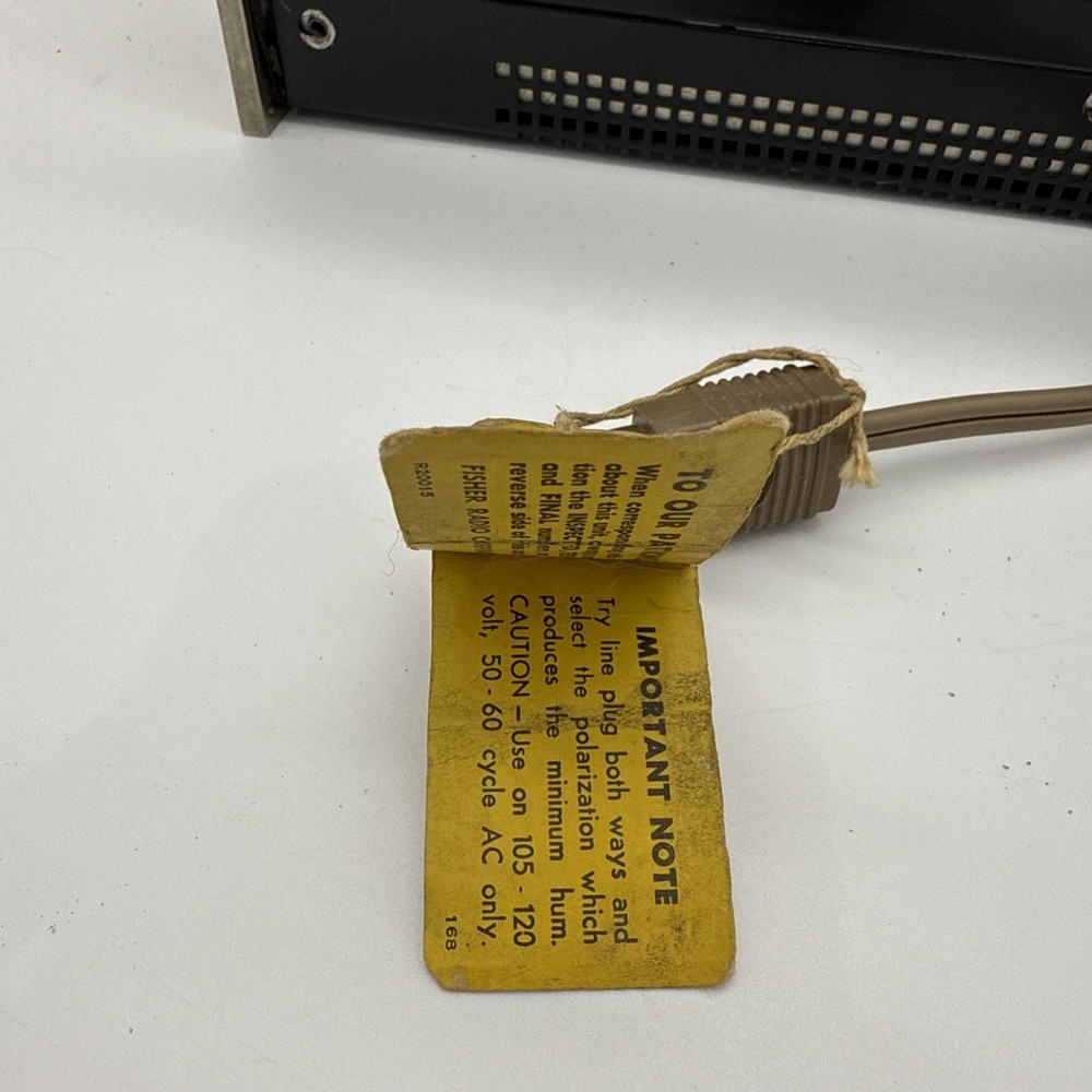 Fisher TX 300 Transistor Control Amp Integrated Amp Powers On Unable To Test