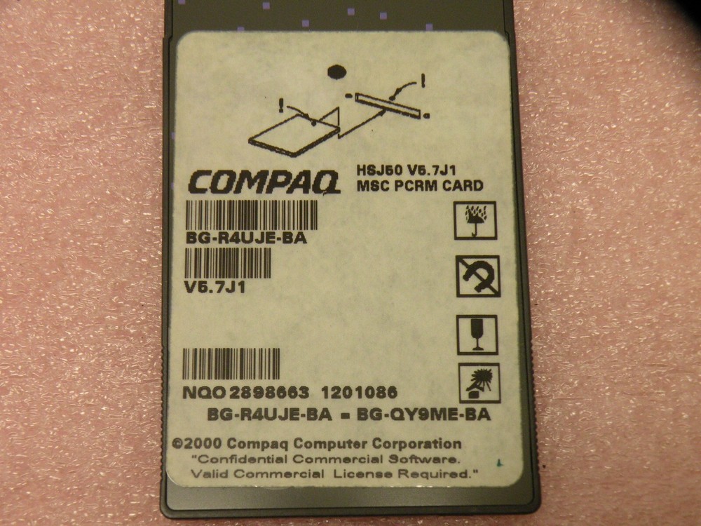 DEC DIGITAL HSJ50 6 CHANNEL CI SCSI RAID ARRAY CONTROLLER W/ 5.7J1 PCRM CARD