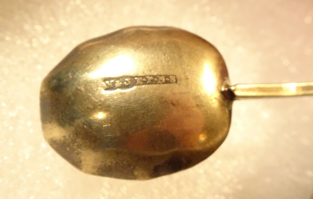 Antique Salt Spoons M & J Lot of 10 Silverplate Set