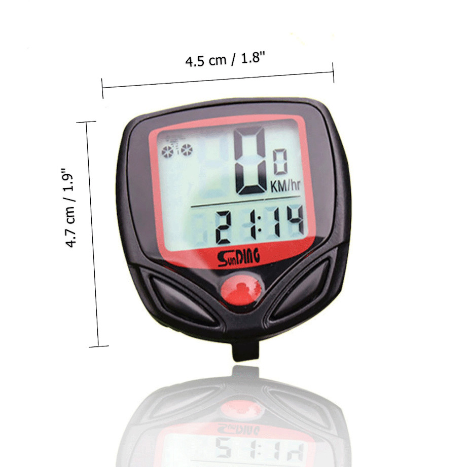 Bike Bicycle SPEEDOMETER Cycle Digital Odometer Computer MPH KMH Waterproof LCD