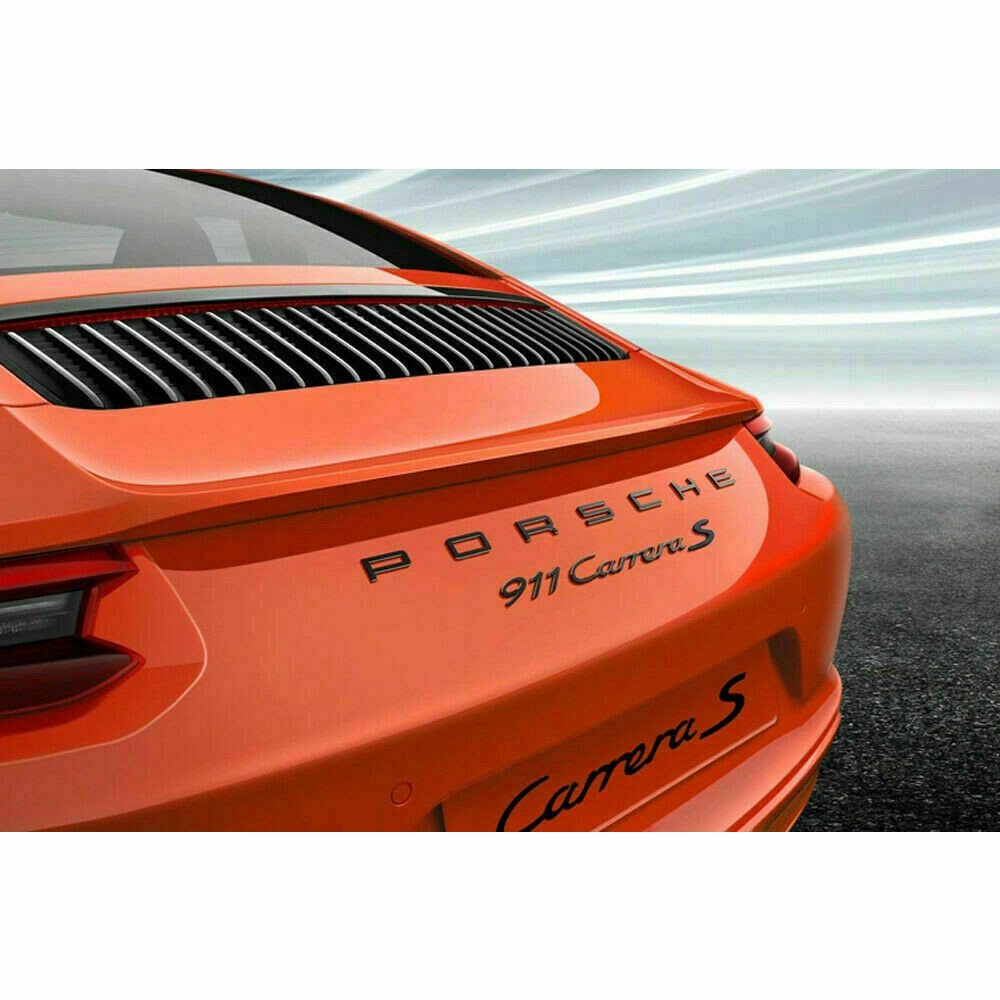 For Porsche Panamera Cayenne Macan 911 718 Red/Silver/Black S Badge Trunk Emblem