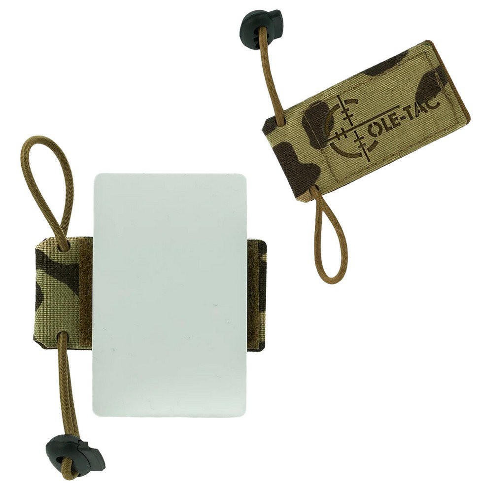 Cole-TAC Cheat Sheet V2 Replaceable DOPE Card Universal With Shockcord MultiCam
