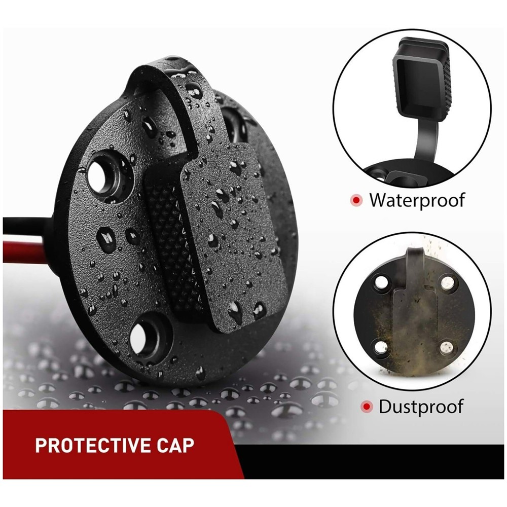 12AWG SAE Socket Sidewall Port SAE Cable Quick Release Connector for Solar Panel